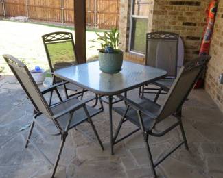 Patio table and chairs