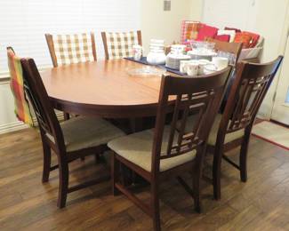 Dining table and chairs