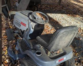 Huskie riding Mower will Start with assistance.