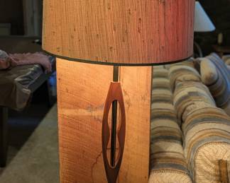 Mid Century Floor Lamp by Designer John Keal from Modeline of California. Known for unique Sculptural lighting designs.