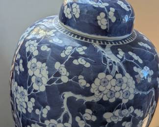 19th Century Ginger Jar with Plum Blossoms