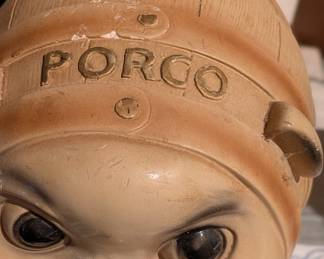 1930's Porco Barrell Pig Bank