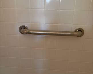 Handles for bathroom… in shower here!!! Two year old toilets too!!!