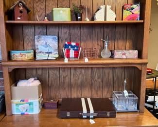 Maple Bookshelf Over Chest