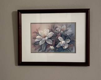 Magnolia framed print
