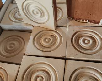 100+ rosette corner blocks -door/window trim