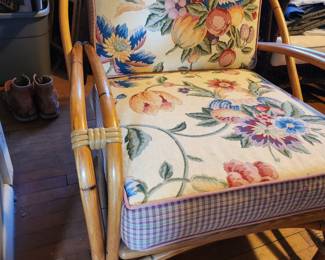 Heywood Wakefield rattan lounge chair