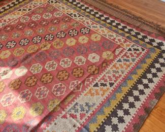 large flat weave rug
