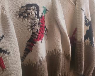 Main floor matching sweaters 