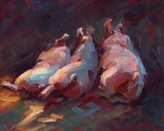 3050
Cheri Christensen
(20th century)
"The End"
Oil on Masonite
Signed lower right: C. Christensen; titled on labels affixed to the frame's verso
11" H x 14" W
Estimate: $300 - $500