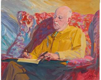 3089
Donald "Putt" Putman
(1926-2007)
Portrait of Harold McCracken
Oil on canvas
Signed lower right: Putt
20" H x 24" W
Estimate: $600 - $800