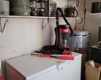 Whirlpool Chest Freezer, Milwaukee M18 FUEL Backpack Vacuum