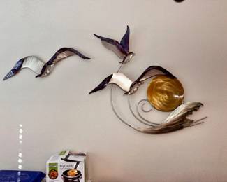 Metal wall sculpture 