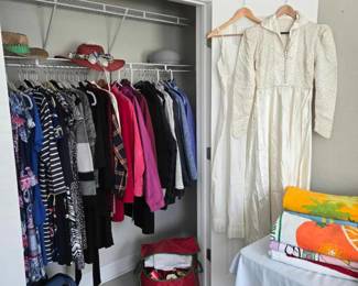 Jackets, dresses, vintage wedding dress with slip 