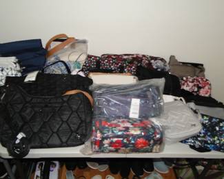 Handbags- Lug, Baggallini, Vera Bradley, American Leather etc. Many new wit tags.