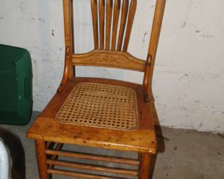 Cane seat chair