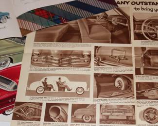 vintage car brochures