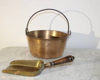 brass and copper items
