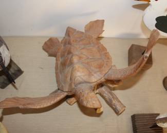 turtle and other sculptures