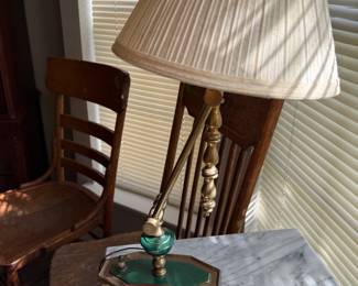 vintage brass lamp