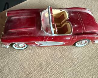 Model of a 1957 or 1959 Chevrolet Corvette Convertible 