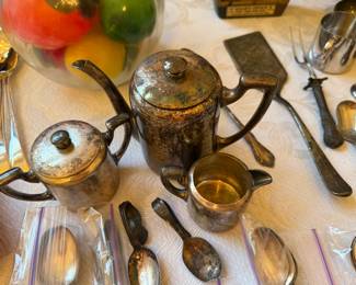 silver plated tea set