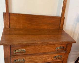 oak wash stand