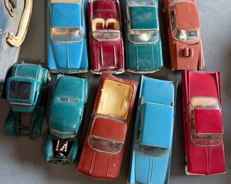 Collection of Vintage Die-Cast metal Toy Cars (Dinky Toys)