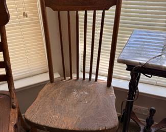 antique oak chair