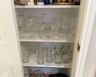 misc. glassware, spices