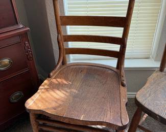 antique oak chair