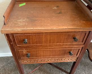 vintage carved night stand