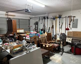 garage full of items