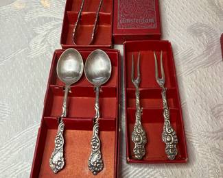 Nils Johan Sweden Silver-Plated Condiment/Cocktail Sets