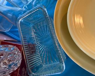 Vintage Ribbed Glass Salt Cellar