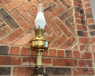 oil lamp modified for electric