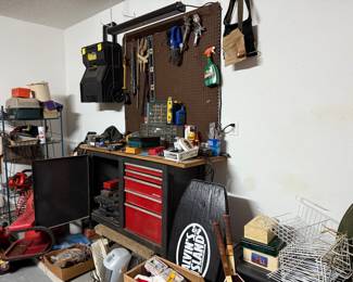 tool chest full of hand tools