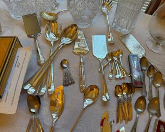 misc serving utensils and decorative spoons