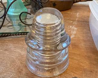Vintage Hemingray No. 42 Clear Glass Insulator