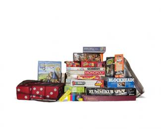 136 HugeBoardCardGameLotMonopolyCarcassonneUnoJengaMore