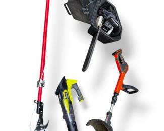 97 YardPowerToolLotChainsawTrimmerBlowerPruner