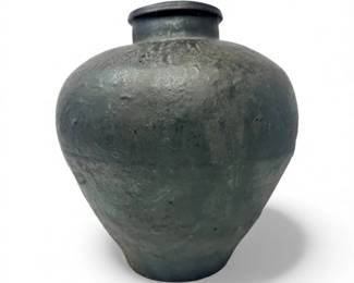 11 LargeStudioPotteryVaseDarkMetallicGlazeTexture