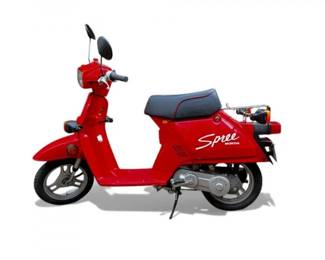 83 1980sHondaSpreeScooterRed49ccOnly878Miles