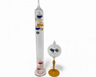 37 GalileoThermometerCrookesRadiometerGlassScienceSet