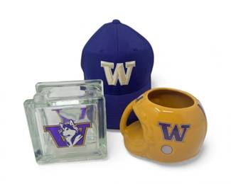 60 UniversityofWashingtonHuskiesCapMugGlassBlockSet
