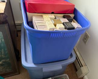 Hundreds of pieces of vintage Avon jewelry, all new in the box.