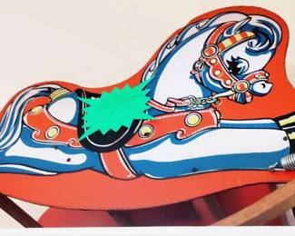 VINTAGE TODDLERS ROCKING HORSE