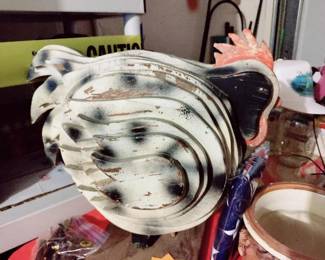 CUSTOM HAND MADE & HAND PAINTED ROOSTER