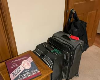 Suitcases, cedar chest