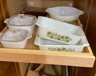 Vintage Pyrex and Corning ware